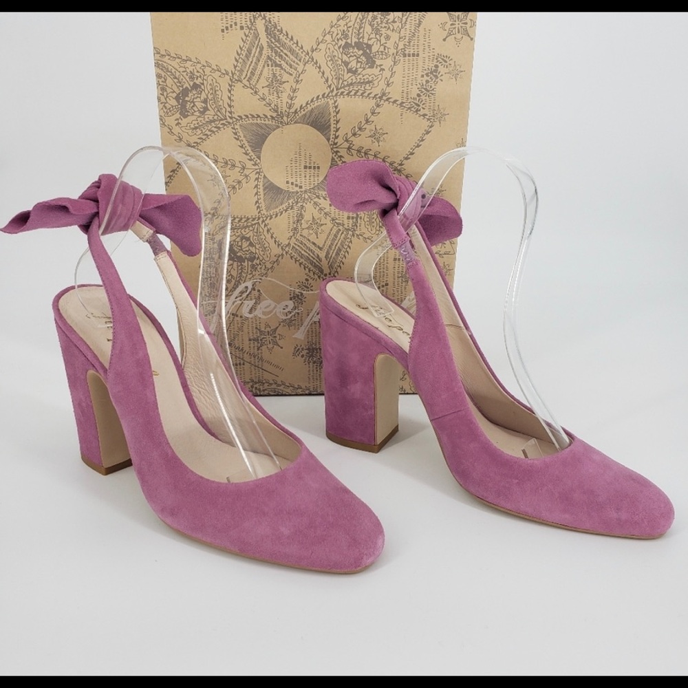 Free People Dazzle Dazzle Suede Dusty Rose Heels